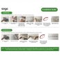 SOGA Black Wall-Mounted Kitchen Roll Holder Organiser Space Saving Rack