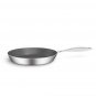 SOGA Stainless Steel Fry Pan 20cm Frying Pan Induction FryPan Non Stick Interior