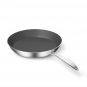 SOGA Stainless Steel Fry Pan 24cm Frying Pan Induction FryPan Non Stick Interior