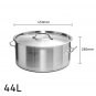 SOGA Stock Pot Top Grade Thick Stainless Steel Stockpot 18/10