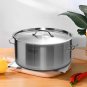 SOGA Stock Pot Top Grade Thick Stainless Steel Stockpot 18/10