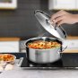SOGA Stock Pot Top Grade Thick Stainless Steel Stockpot 18/10