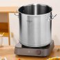 SOGA Stock Pot 25L Top Grade Thick Stainless Steel Stockpot 18/10 Without Lid