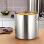 SOGA Stock Pot 25L Top Grade Thick Stainless Steel Stockpot 18/10 Without Lid