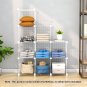 SOGA White Portable 9-Cube 3 Column Storage Organiser Foldable DIY Modular Grid Space Shelf 149cm
