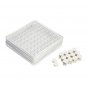 SOGA White Portable 9-Cube 3 Column Storage Organiser Foldable DIY Modular Grid Space Shelf 149cm