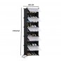 SOGA 10 Tier Shoe Rack Organizer Storage Stackable Stand Cabinet Portable Wardrobe with Cover