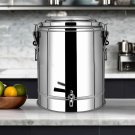 SOGA 35L Stainless Steel Insulated Stock Pot Dispenser Hot & Cold Beverage Container With Tap