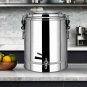 SOGA 35L Stainless Steel Insulated Stock Pot Dispenser Hot & Cold Beverage Container With Tap