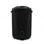 SOGA 8L Stainless Steel Insulated Milk Tea Barrel Hot and Cold Beverage Dispenser with Faucet Black