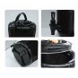 SOGA 8L Stainless Steel Insulated Milk Tea Barrel Hot and Cold Beverage Dispenser with Faucet Black