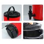 SOGA 8L Stainless Steel Insulated Milk Tea Barrel Hot and Cold Beverage Dispenser with Faucet Red
