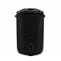 SOGA 12L Stainless Steel Insulated Milk Tea Barrel Hot and Cold Dispenser with Faucet Black