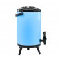 SOGA 12L Stainless Steel Insulated Milk Tea Barrel Hot and Cold Dispenser with Faucet Blue