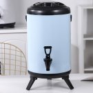 SOGA 14L Stainless Steel Insulated Milk Tea Barrel Hot and Cold Dispenser with Faucet White