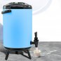 SOGA 16L Stainless Steel Insulated Milk Tea Barrel Hot and Cold Dispenser with Faucet Blue