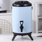 SOGA 18L Stainless Steel Insulated Milk Tea Barrel Hot and Cold Dispenser with Faucet White