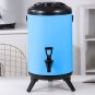 SOGA 18L Stainless Steel Insulated Milk Tea Barrel Hot and Cold Dispenser with Faucet Blue