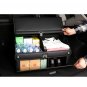 SOGA 60cm Leather Car Boot Collapsible Foldable Trunk Cargo Organizer Storage Box with Lock Black