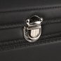 SOGA 60cm Leather Car Boot Collapsible Foldable Trunk Cargo Organizer Storage Box with Lock Black