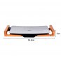 SOGA Electric Ceramic BBQ Grill Non-stick Surface Hot Plate for Indoor & Outdoor Stone