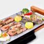SOGA Electric Ceramic BBQ Grill Non-stick Surface Hot Plate for Indoor & Outdoor Stone