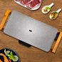 SOGA Electric Ceramic BBQ Grill Non-stick Surface Hot Plate for Indoor & Outdoor Stone