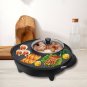 SOGA 2 in 1 Electric Stone Coated Teppanyaki Grill Plate Steamboat Hotpot 3-5 Person