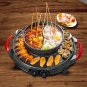 SOGA 2 in 1 Electric Stone Coated Teppanyaki Grill Plate Steamboat Hotpot
