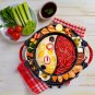 SOGA 2 in 1 Electric Stone Coated Grill Plate Steamboat Two Division Hotpot