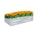 SOGA 120cm Rectangle Galvanised Raised Garden Bed Vegetable Herb Flower Outdoor Planter Box SOGA 120cm Rectangle Galvanised Raised Garden Bed Vegetable Herb Flower Outdoor Planter Box