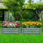 SOGA 60cm Hexagon Shape Galvanised Raised Garden Bed Vegetable Herb Flower Outdoor Planter Box