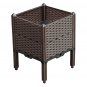 SOGA 40cm Raised Planter Box Vegetable Herb Flower Outdoor Plastic Plants Garden with Legs Deepen