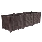 SOGA 120cm Raised Planter Box Vegetable Herb Flower Outdoor Plastic Plants Garden Bed Deepen SOGA 120cm Raised Planter Box Vegetable Herb Flower Outdoor Plastic Plants Garden Bed Deepen