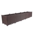 SOGA 200cm Raised Planter Box Vegetable Herb Flower Outdoor Plastic Plants Garden Bed Deepen SOGA 200cm Raised Planter Box Vegetable Herb Flower Outdoor Plastic Plants Garden Bed Deepen