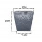 SOGA 27cm Weathered Grey Square Plant Flower Pot in Cement Planter Cachepot for Indoor Home Office
