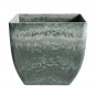 SOGA 27cm Green Grey Square Plant Flower Pot in Cement Planter Cachepot for Indoor Home Office