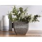 SOGA 32cm Rock Grey Square Plant Flower Pot in Cement Planter Cachepot for Indoor Home Office