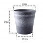 SOGA 37cm Weathered Grey Round Plant Flower Pot in Cement Planter Cachepot for Indoor Home Office