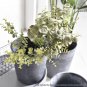 SOGA 37cm Weathered Grey Round Plant Flower Pot in Cement Planter Cachepot for Indoor Home Office