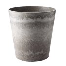 SOGA 32cm Rock Grey Round Plant Flower Pot in Cement Planter Cachepot for Indoor Home Office