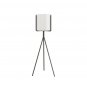 SOGA 70cm Tripod Flower Pot Plant Stand with White Flowerpot Holder Rack Indoor Display