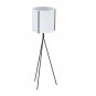 SOGA 80cm Tripod Flower Pot Plant Stand with White Flowerpot Holder Rack Indoor Display