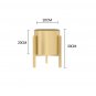 SOGA 30cm Gold Metal Plant Stand with Flower Pot Holder Corner Shelving Rack Indoor Display