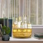SOGA 3 Tier Golden Yellow Multifunctional Cosmetic Storage Bathroom Desk Drawer Organiser