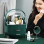 SOGA Green Cosmetic Jewelry Storage Organiser Set Makeup Holder Jewelry Storage Box with Handle