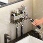 SOGA 21cm Wall-Mounted Bathroom Storage Organiser Space Saving Adhesive Shelf Rack