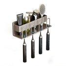 SOGA 27cm Wall-Mounted Bathroom Storage Organiser Space Saving Adhesive Shelf Rack SOGA 27cm Wall-Mounted Bathroom Storage Organiser Space Saving Adhesive Shelf Rack