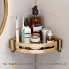 SOGA Gold Wall-Mounted Bathroom Storage Organiser Space Saving Shelf Rack with Hooks SOGA Gold Wall-Mounted Bathroom Storage Organiser Space Saving Shelf Rack with Hooks