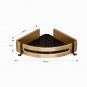 SOGA Gold Wall-Mounted Bathroom Storage Organiser Space Saving Shelf Rack with Hooks